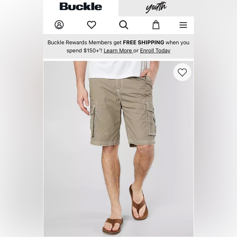 BKE Men's Wilcox Cargo Stretch Shorts sz:30